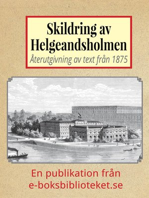 cover image of Förslag till ett nytt Helgeandsholmen